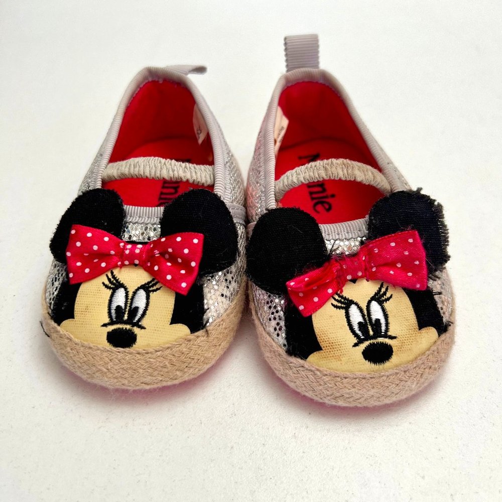 Disney Minnie Mouse 6-9M Sparkle Slip-Ons